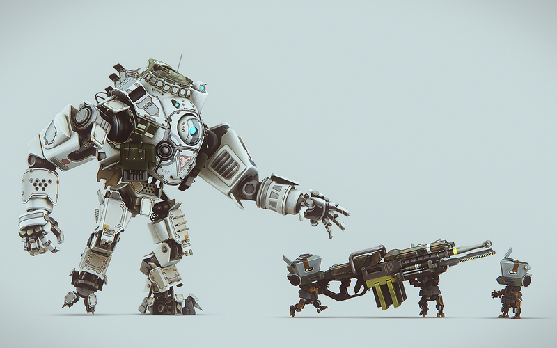 Illustration for article titled Adorable Titanfall Wallpapers